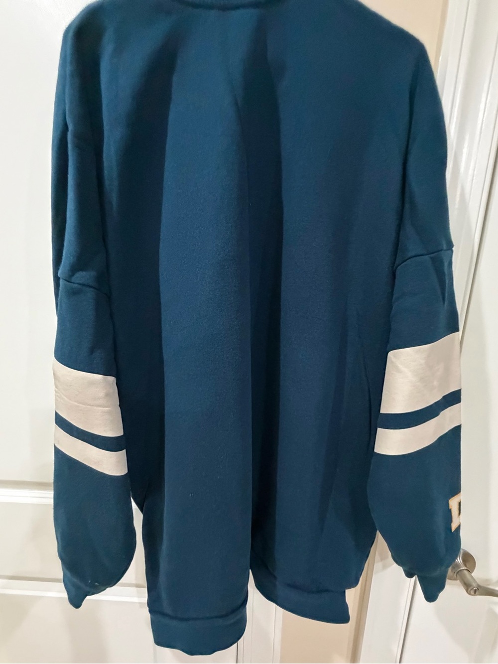 Dutch Bros Navy Blue Crewneck Sweatshirt with Gold Graphic - Picture 6 of 8